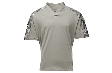 Image of Kryptek Tactical Short Sleeve Rugby - Mens, Dark Charcoal/Raid, Extra Large, 19TACRSSDCR6