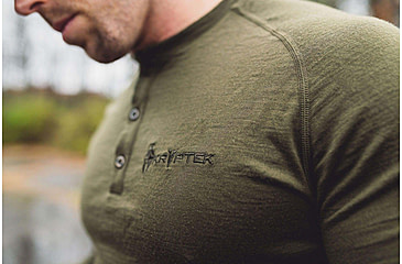 Image of Kryptek Theos Merino Long Sleeve Shirt - Mens, Olive, L/Reg, 21MWHLSO5