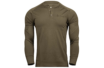 Image of Kryptek Theos Merino Long Sleeve Shirt - Mens, Olive, L/Reg, 21MWHLSO5