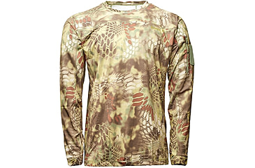 Image of Kryptek Valhalla Mens Long Sleeve Crew Shirt, Mandrake, Extra Small, 18VALLSCM2