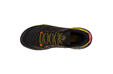 Image of La Sportiva Akasha II Running Shoes - Mens, Black/Yellow, 47.5, 56A-999100-47.5
