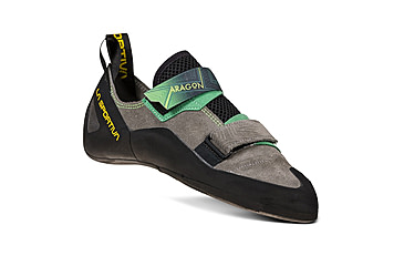 Image of La Sportiva Aragon Climbing Shoes - Mens, Clay/Jasmine Green, 45, ZFCS022-G09E17-45