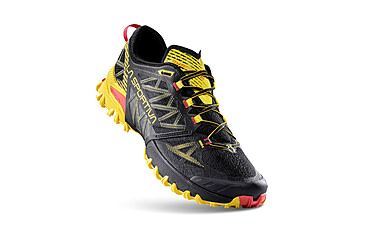 Image of La Sportiva Bushido III Road Running Shoes - Mens, Black/Yellow, 45, 56S-999100-45