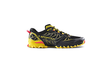 Image of La Sportiva Bushido III Road Running Shoes - Mens, Black/Yellow, 45, 56S-999100-45