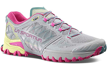 Image of La Sportiva Bushido III Wide GTX Road Running Shoes - Womens, Moon/Springtime W, 42, 56V-913411W-42