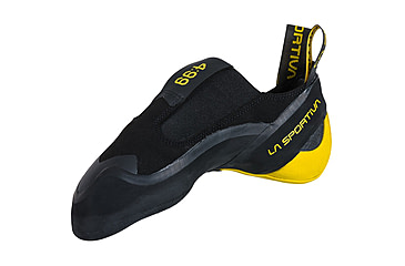 Image of La Sportiva Cobra 4.99 Climbing Shoes - Mens, Black/Yellow, 35, ZFCS017-K00Y00-35