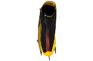 Image of La Sportiva Mega Ice Evo Climbing Shoes - Mens, Black/Yellow, 43.5, ZFCS031-K00Y00-43.5