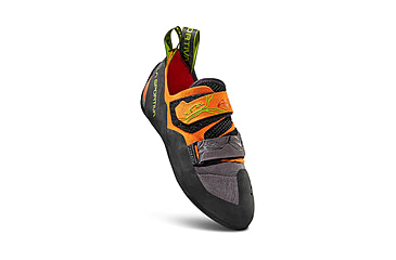 Image of La Sportiva Mistral Climbing Shoes - Mens, Hawaiian Sun/Lime Punch, 46.5, ZFCS034-O08E29-46.5