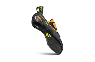 Image of La Sportiva Mistral Climbing Shoes - Mens, Hawaiian Sun/Lime Punch, 46.5, ZFCS034-O08E29-46.5