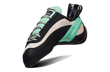 Image of La Sportiva Miura Climbing Shoes - Women's, White/Jade Green, 39, ZFCS011-W00E04-39