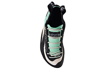 Image of La Sportiva Miura Climbing Shoes - Womens, White/Jade Green, 39, ZFCS011-W00E04-39