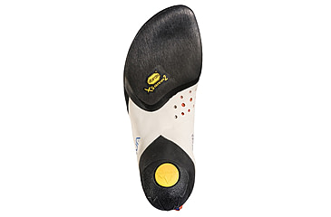 Image of La Sportiva Solution Climbing Shoes - Women's, White/Lily Orange, 37, ZFCS014-W00O03-37