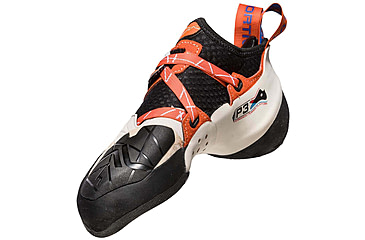 Image of La Sportiva Solution Climbing Shoes - Womens, White/Lilyorange, 39 EU, 20H-000203-39