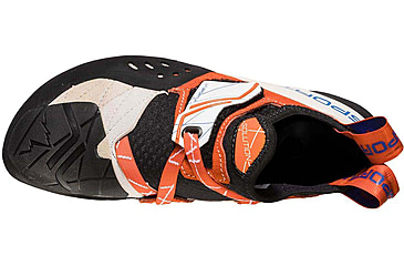 Image of La Sportiva Solution Climbing Shoes - Womens, White/Lilyorange, 39 EU, 20H-000203-39