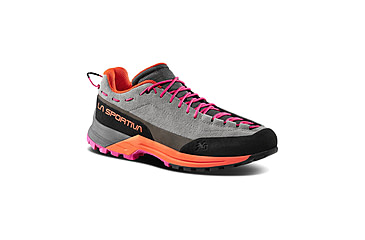 Image of La Sportiva TX Guide Leather Approach Shoes - Womens, Grey/Cherry Tomato, 36, 27T-901322-36