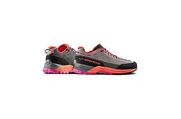 Image of La Sportiva TX Guide Leather Approach Shoes - Womens, Grey/Cherry Tomato, 36, 27T-901322-36