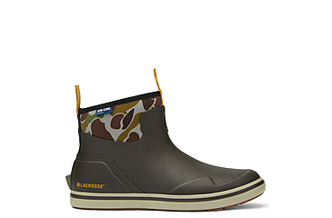 Image of LaCrosse Footwear Alpha Deck Boot 6in - Mens, 14 US, Wide Width, Black Olive/Camo, 14, 621201-14W