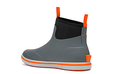 Image of LaCrosse Footwear Alpha Deck Boot 6in - Mens, 11.5 US, Wide Width, Gray/Orange, 11.5, 621200-11.5W