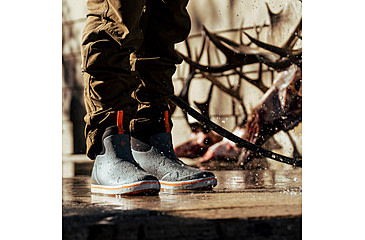 Image of LaCrosse Footwear Alpha Deck Boot 6in - Mens, 11.5 US, Wide Width, Gray/Orange, 11.5, 621200-11.5W