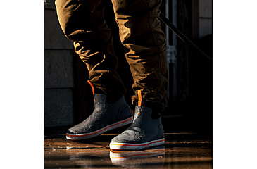 Image of LaCrosse Footwear Alpha Deck Boots 6in - Men's, 11.5 US, Wide Width, Gray/Orange, 11.5, 621200-11.5W