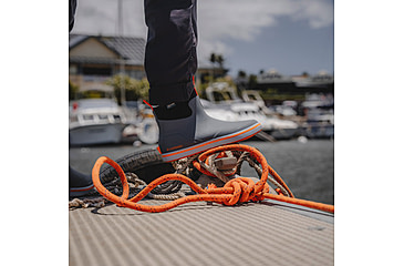 Image of LaCrosse Footwear Alpha Deck Boot 6in - Mens, 11.5 US, Wide Width, Gray/Orange, 11.5, 621200-11.5W