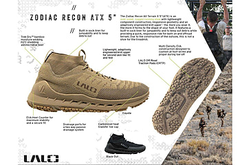 Image of LALO Zodiac Recon ATX 5 Boots - Mens, Coyote, 14, 1BU107 COY 140