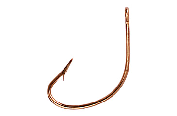 Image of Lazer Sharp Kahle Hook,Offset,Ringed Eye,Non-Forged,Plain Shank,Needlepoint,Bronze,G-Pack Hooks L141G-8