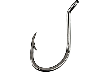 Image of Lazer Sharp Octopus Hook,Long Shank,Offset,Up Eye,Forged,Needlepoint,Platinum Black,G-Pack Hooks L2BG-1