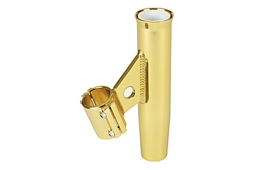 Image of Lee's Tackle Clamp-On Rod Holder - Gold Aluminum - Vertical Mount - Fits 1.900&quot; O.D. Pipe 31280