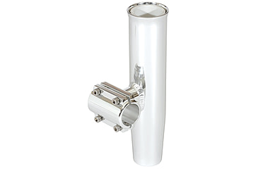 Image of Lee's Tackle Clamp-On Rod Holder - Silver Aluminum - Horizontal Mount - Fits 1.660&quot; O.D. Pipe 31287
