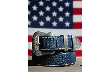Image of Lejon Wild Bill II Leather Belt - Mens, Navy, 36, VB-8225-36