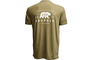 Image of Leupold Bear Badge Graphic T-Shirt, Large, Light Olive, 186487