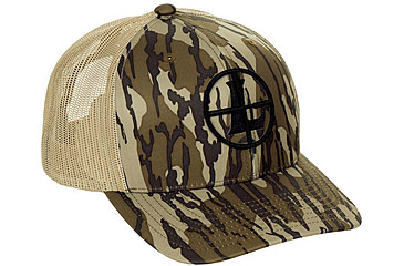 Image of Leupold Icon Trucker Mossy Oak Hat, Bottomland/Loden, One Size, 182542