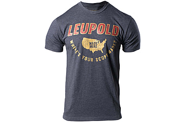 Image of Leupold Made Here Tee - Mens, Charcoal Heather, Medium, 180428
