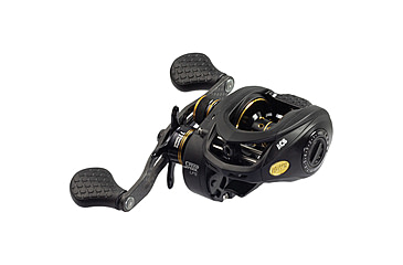 Image of Lew's American Hero Spinning Rod, 6ft 6in 2-PC, Medium, Fast, IM6 Graphite Rod, Stainless Steel Guides and Inserts, EVA Split-Grip, No Foul Hook Keeper, Black/Blue, AH66MSG3-2