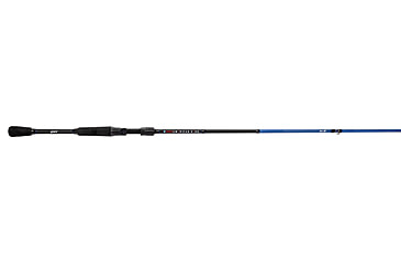 Image of Lew’s American Hero Casting Rod, 6ft 10in 1-PC, Medium-Heavy, Fast, IM6 Graphite Rod, Stainless Steel Guides and Inserts, EVA Split-Grip, No Foul Hook Keeper, Black/Blue, AH610MHCG3