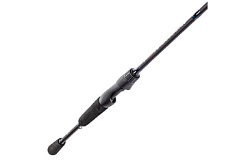 Image of Lew’s American Hero Spinning Rod, 6ft 2-PC, Medium-Light, Fast, IM6 Graphite Rod, Stainless Steel Guides and Inserts, EVA Split-Grip, No Foul Hook Keeper, Black/Blue, AH60MLSG3-2