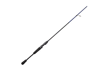 Image of Lew’s American Hero Spinning Rod, 6ft 2-PC, Medium-Light, Fast, IM6 Graphite Rod, Stainless Steel Guides and Inserts, EVA Split-Grip, No Foul Hook Keeper, Black/Blue, AH60MLSG3-2
