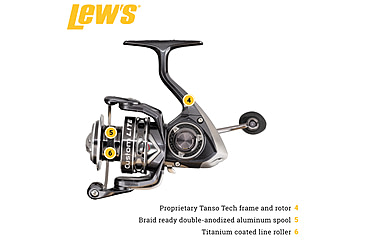 Image of Lew’s Custom Lite Spinning Reel, SZ 200, 6.2-1 Ratio, 10+1 Bearings, CL200