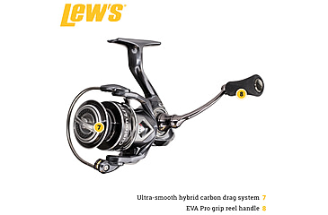 Image of Lew’s Custom Lite Spinning Reel, SZ 300, 6.2-1 Ratio, 10+1 Bearings, CL300