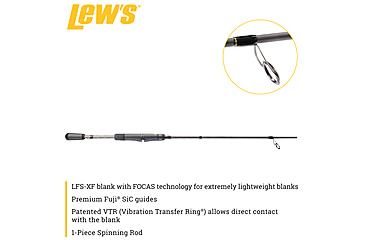 Image of Team Lew’s Elite Series Spinning Rod, 6ft 8in, 1-PC, Medium, Extra-Fast, TLE68MXFS