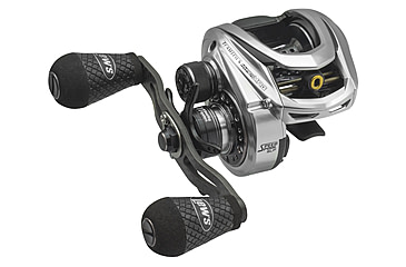 Image of Team Lew’s HyperMag Baitcast Reel, 10+1 Double Shielded Bearings, 7.5-1 Ratio, 1-PC Magnesium Frame, Carbon Fiber Drag, RH Retrieve, Silver, TLH1SHG2