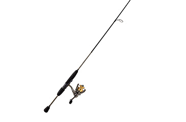 Image of Lew’s Laser Lite Spinning Reel and Rod Combo, 7ft, 2-PC IM6 Rod w/ Light  and Fast, SZ 100 Reel, 3+1 Bearings, 5.1-1 Ratio, Metallic Gray/Gold/Black, LLS1070LG2-2