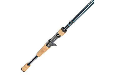 Image of Lew’s LFS Casting Rod, 7ft, 1-PC Rod w/ Medium  and Fast, LFS-X3 Blank, Cork Split-Grip, Fuji Concept O Guides, Full Contact Reel Seat, Blue/Black, LFS70M