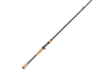 Image of Lew’s LFS Casting Rod, 7ft, 1-PC Rod w/ Medium  and Fast, LFS-X3 Blank, Cork Split-Grip, Fuji Concept O Guides, Full Contact Reel Seat, Blue/Black, LFS70M