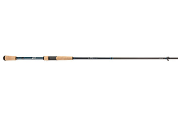 Image of Lew’s LFS Spinning Rod, 7ft, 1-PC Rod w/ Medium  and Extra-Fast, LFS-X3 Blank, Cork Split-Grip, Fuji Concept O Guides, Comfort Plus Reel Seat, Blue/Black, LFS70MXFS