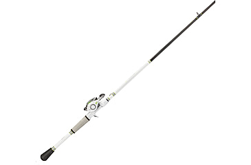 Image of Lew’s MACH 1 Baitcast Reel and Rod Combo, 7ft, 1-PC IM7 Graphite Rod, Medium, Fast, 7+1 Bearings, 7.5-1 Ratio, LH Retrieve, White/Black/Gray/Green, MH1SHL70MG3