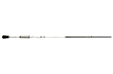 Image of Lew’s MACH 1 Casting Rod, 7ft 2in, 2-PC IM7 Graphite Rod w/ Medium-Heavy  and Fast, Winn Dri-Tac Split-Grip, Graphite Skeletal Reel Seat, White/Black/Green, M1JR-2