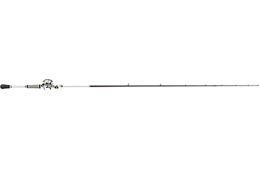 Image of Lew’s MACH 1 SS Baitcast Reel and Rod Combo, 6ft 9in, 1-PC, Med-Light, Fast IM7 Rod, 7+1 Bearings, 7.5-1 Ratio, Shallow Spool, LH Retrieve, White/Black/Gray/Green, MHSS1SHL69MLG3
