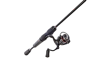Image of Lew’s Speed Spin CRX Spinning Reel and Rod Combo, 6ft, 1-PC HM40 Graphite Rod, Light, Fast, SZ 100 Reel, 9+1 Bearings, 5.2-1 Ratio, Speed Gears, Gray/Black/Red, SSC1060LS